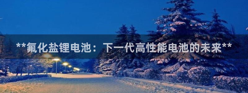 凯时kb88公司简介：**氟化盐锂电池：下一代高性能电池的未来**